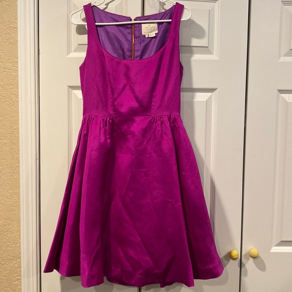 Kate Spade Fushia scoop neck dress size 6